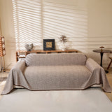 Natural Textured Linen Couch Cover, Breathable & Hypoallergenic Furniture Protector - Ornate Home