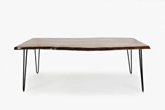 Nature's Edge Light Chestnut/Grey 79 Dining Table w/ 4 Owen Chairs and Bench - Ornate Home