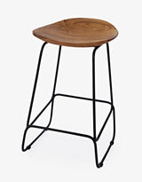 Nature's Edge Natural Backless Stool (Set of 2) - Ornate Home