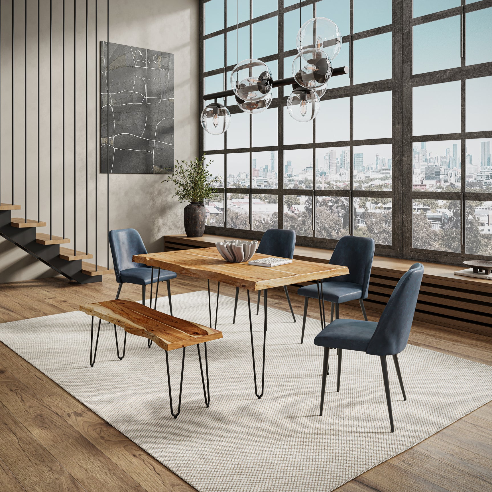 Nature's Edge Natural Dining Table - Ornate Home