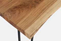 Nature's Edge Natural/Grey 79 Dining Table w/ 4 Maddox Chairs - Ornate Home
