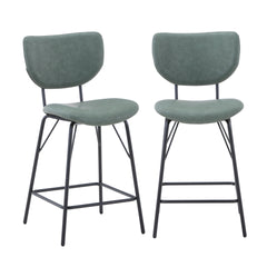 Nature's Edge Natural/Jade Counter Table w/ 4 Stools - Ornate Home