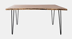 Nature's Edge Natural/Light Brown 60 Dining Table w/ 4 Maddox Chairs - Ornate Home