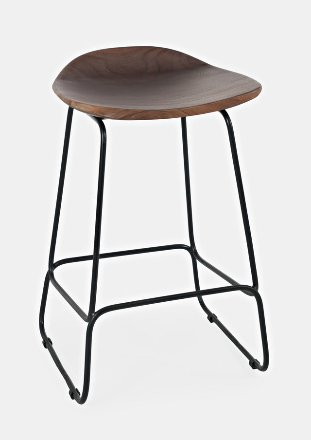 Nature's Edge Slate Backless Stool (Set of 2) - Ornate Home