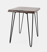 Nature's Edge Slate Chairside Table - Ornate Home