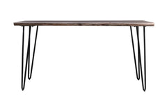 Nature's Edge Slate/Grey 60 Dining Table w/ 4 Maddox Chairs and Bench - Ornate Home