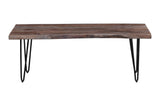 Nature's Edge Slate/Grey 60 Dining Table w/ 4 Maddox Chairs and Bench - Ornate Home