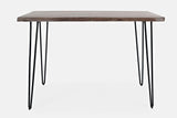 Nature's Edge Slate/Grey Counter Dining Table w/ 4 Owen Stools - Ornate Home