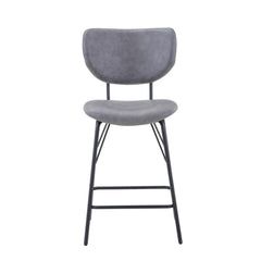 Nature's Edge Slate/Grey Counter Dining Table w/ 4 Owen Stools - Ornate Home