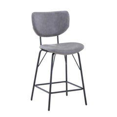 Nature's Edge Slate/Grey Counter Dining Table w/ 4 Owen Stools - Ornate Home