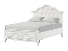 Naucalpan White Full Bed - Ornate Home