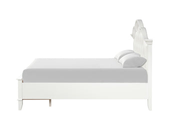 Naucalpan White Full Bed - Ornate Home