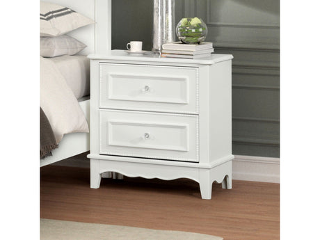 Naucalpan White Nightstand - Ornate Home