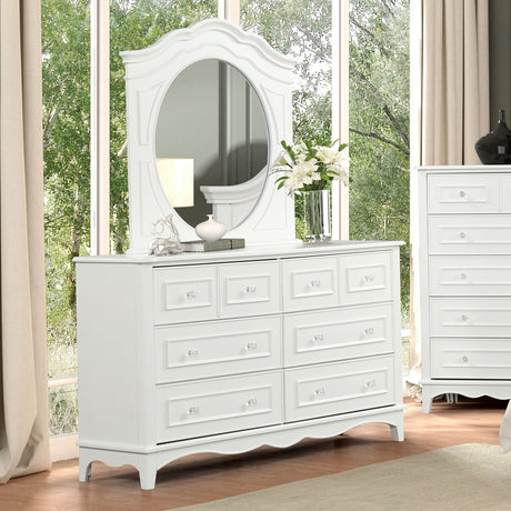 Naucalpan White Queen 4 Piece Bedroom Set - Ornate Home