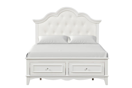 Naucalpan White Queen 4 Piece Bedroom Set - Ornate Home