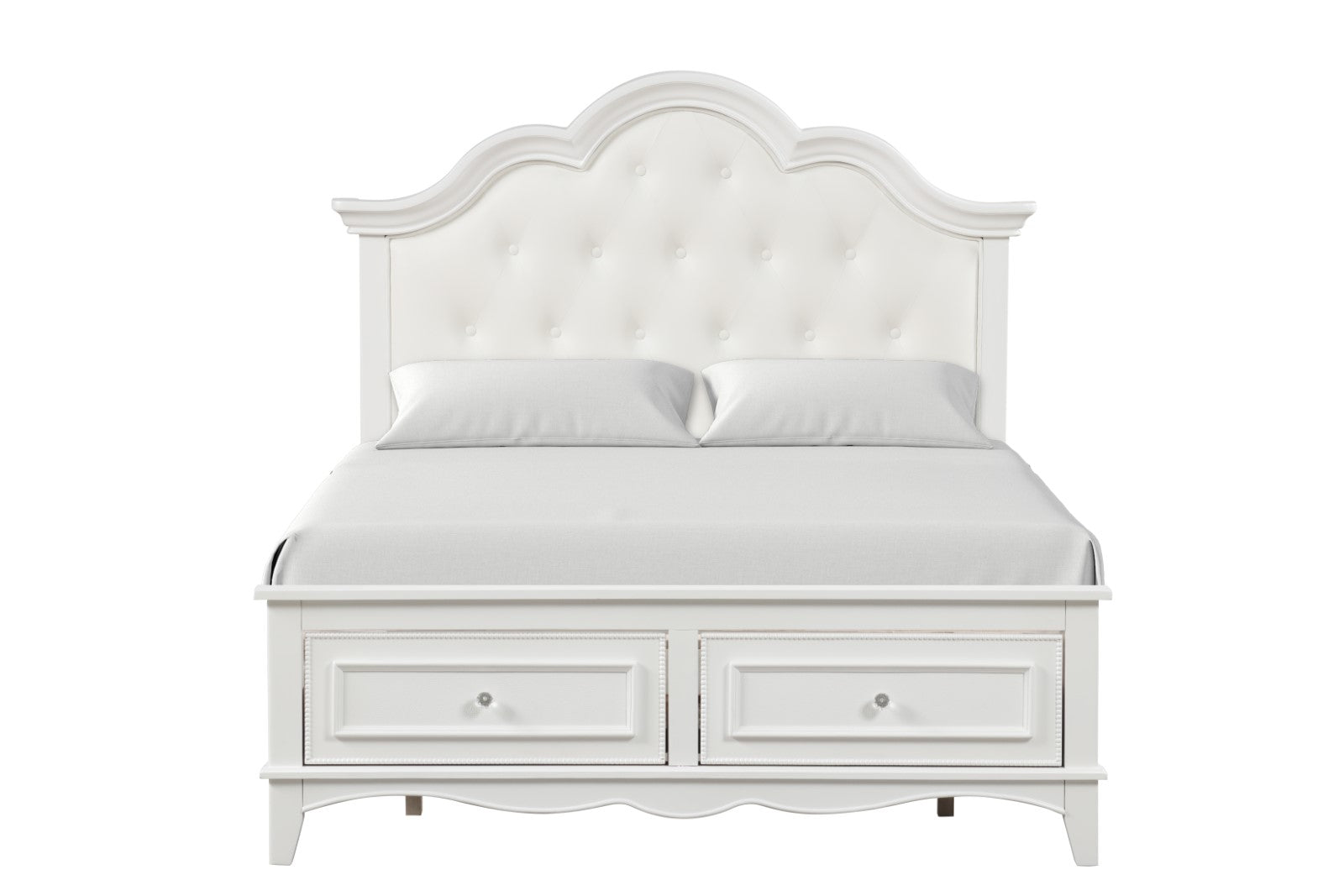 Naucalpan White Twin Bed - Ornate Home