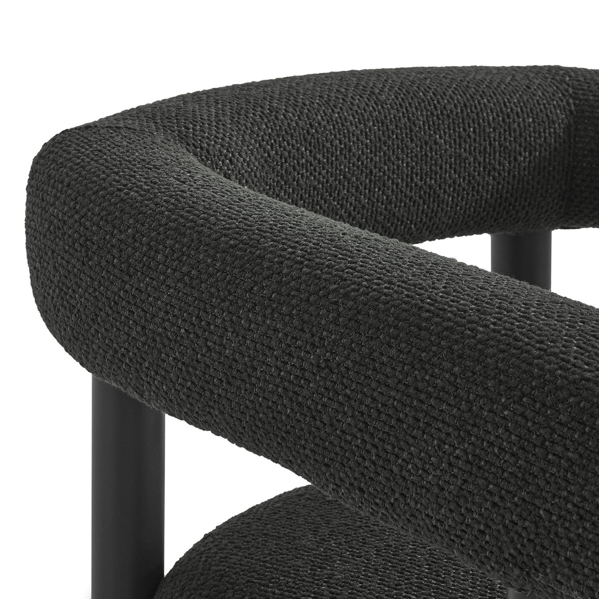 Nautica Charcoal/Graphite Outdoor Patio Aluminum Dining Armchairs (Set of 2) - Ornate Home
