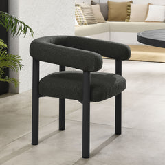 Nautica Charcoal/Graphite Outdoor Patio Aluminum Dining Armchairs (Set of 2) - Ornate Home