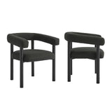 Nautica Charcoal/Graphite Outdoor Patio Aluminum Dining Armchairs (Set of 2) - Ornate Home