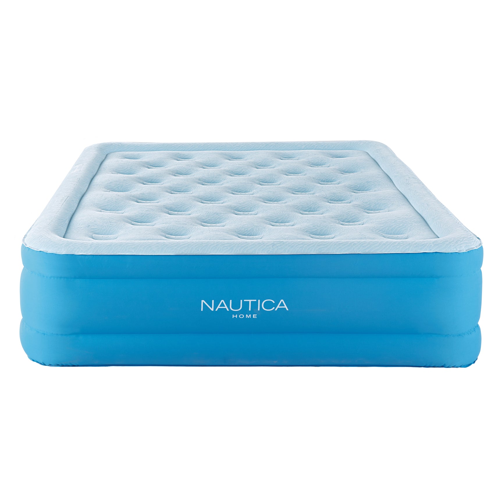 Nautica Cool Comfort Blue Pillowtop Air Mattress with Inset Pump - Ornate Home