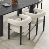 Nautica Ivory/Graphite Outdoor Patio Aluminum Dining Armchairs (Set of 2) - Ornate Home