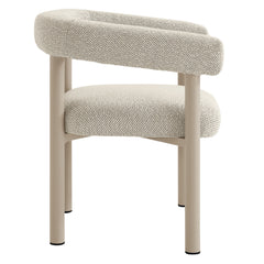 Nautica Ivory/Taupe Outdoor Patio Aluminum Dining Armchairs (Set of 2) - Ornate Home
