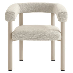 Nautica Ivory/Taupe Outdoor Patio Aluminum Dining Armchairs (Set of 2) - Ornate Home