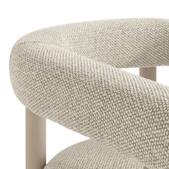 Nautica Ivory/Taupe Outdoor Patio Aluminum Dining Armchairs (Set of 2) - Ornate Home