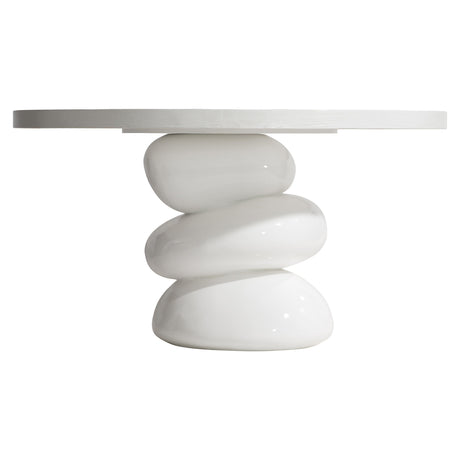 Navar Glossy Azucar/Azucar Dining Table - Ornate Home