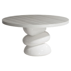Navar Glossy Azucar/Azucar Dining Table - Ornate Home