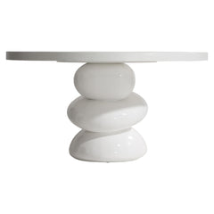 Navar Glossy Azucar/Azucar Dining Table - Ornate Home