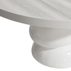 Navar Glossy Azucar/Azucar Dining Table - Ornate Home