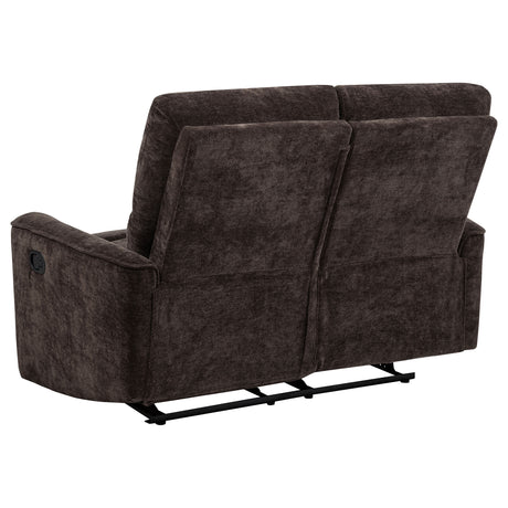 Navarro Dark Brown 3-piece Upholstered Reclining Sofa Set - Ornate Home
