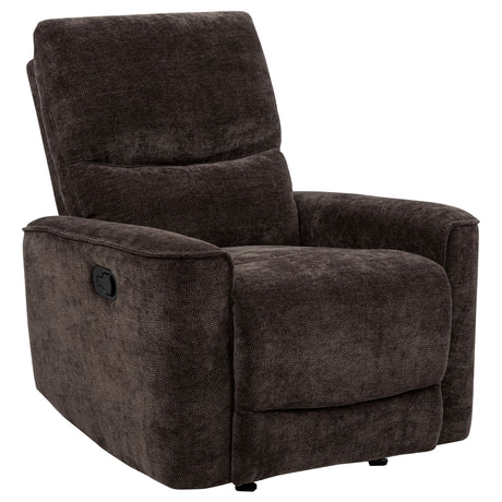 Navarro Dark Brown 3-piece Upholstered Reclining Sofa Set - Ornate Home