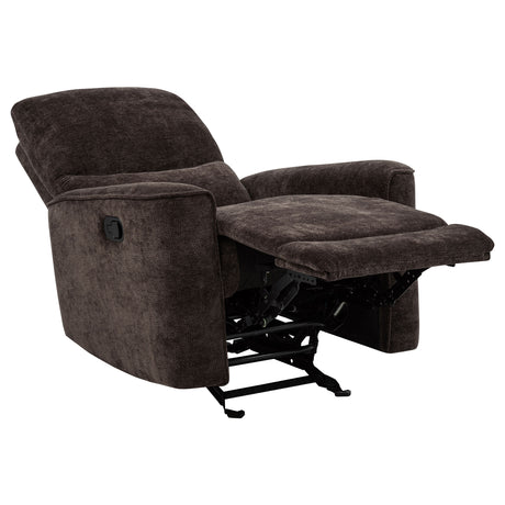 Navarro Dark Brown 3-piece Upholstered Reclining Sofa Set - Ornate Home