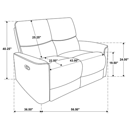 Navarro Dark Brown 3-piece Upholstered Reclining Sofa Set - Ornate Home