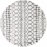 Navassa White/Gray Trellis Plush Rug - Ornate Home