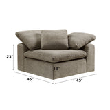 Naveen Beige Modular Sectional Fabric Create your own Style - Ornate Home
