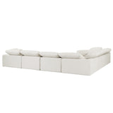 Naveen Ivory Modular - Wedge W/Pillow - Ornate Home