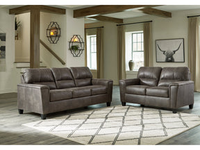 Navi Smoke Living Room Set / 2pc - Ornate Home
