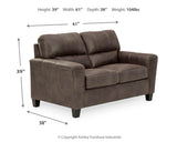 Navi Smoke Loveseat (Online Special Price) - Ornate Home