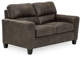 Navi Smoke Loveseat - Ornate Home