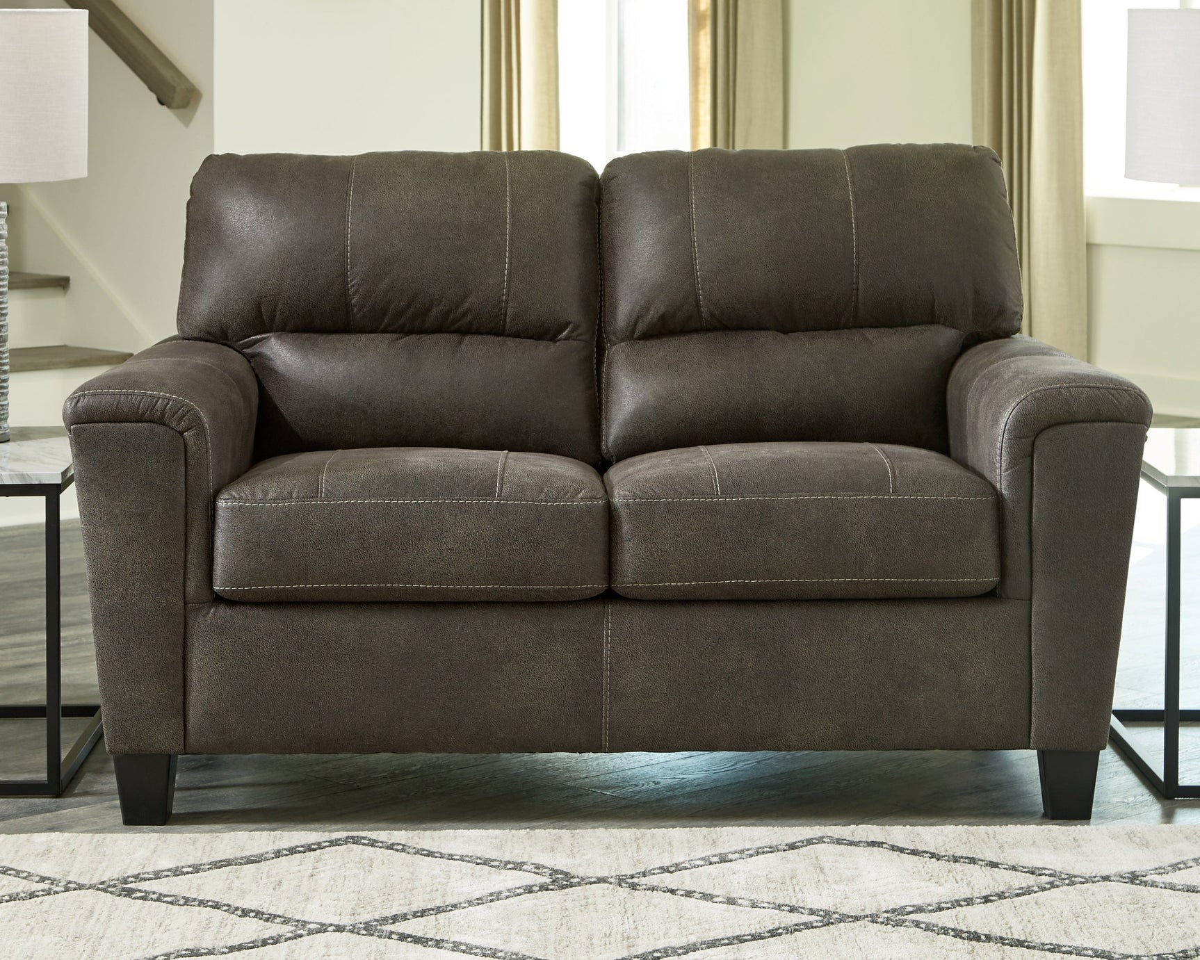 Navi Smoke Loveseat - Ornate Home