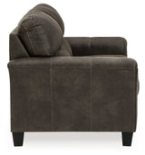 Navi Smoke Loveseat - Ornate Home