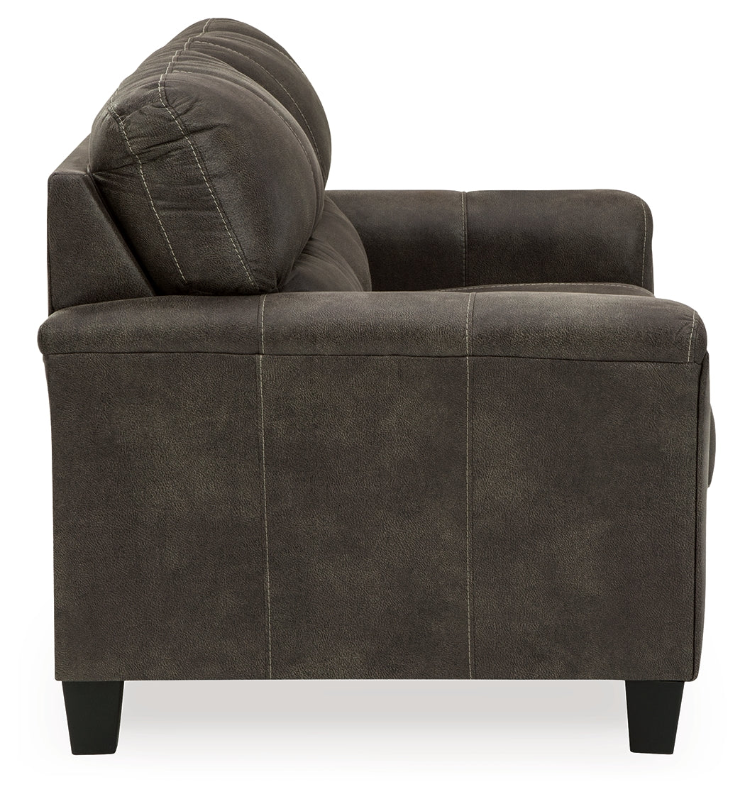 Navi Smoke Loveseat - Ornate Home