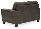 Navi Smoke Loveseat - Ornate Home