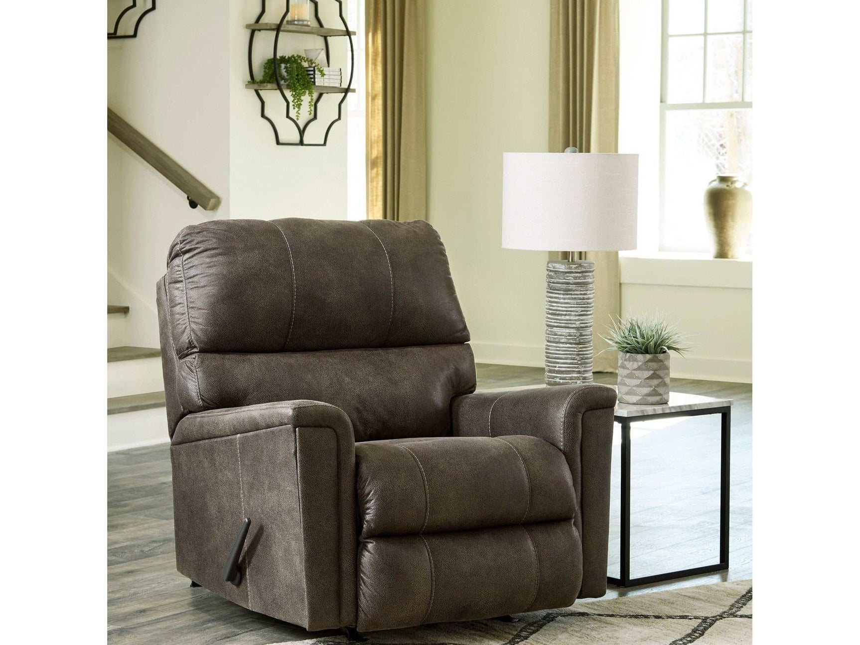 Navi Smoke Recliner (Online Special Price) - Ornate Home