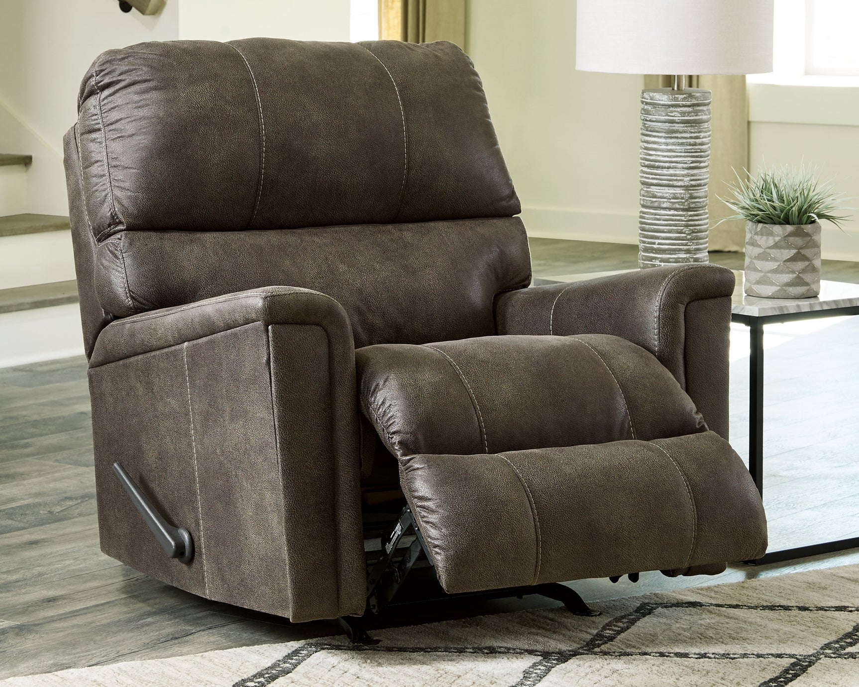 Navi Smoke Recliner (Online Special Price) - Ornate Home