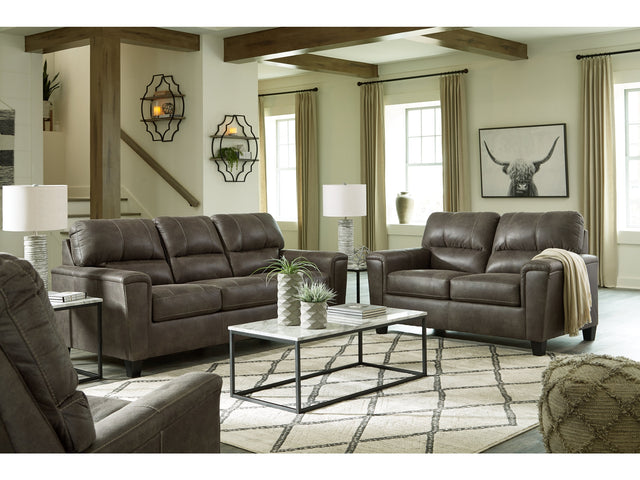 Navi Smoke Sofa, Loveseat and Recliner - Ornate Home