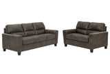 Navi Smoke Sofa and Loveseat - Ornate Home